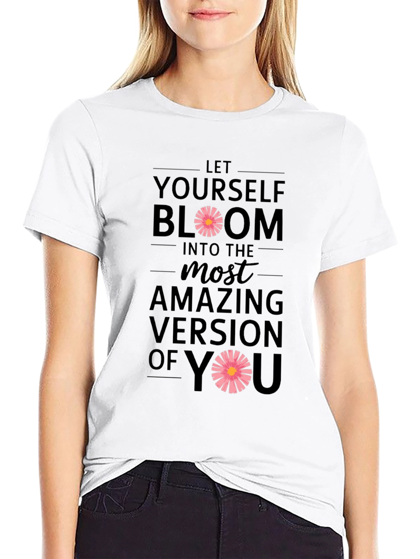 Bloom Version of You Graphic Tee - Black