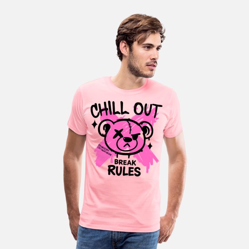 Pink Zombie bear Art for Alternative Fans