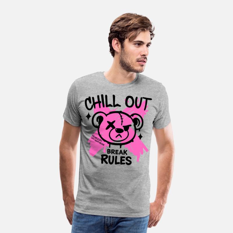 Pink Zombie bear Art for Alternative Fans