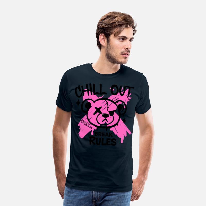 Pink Zombie bear Art for Alternative Fans