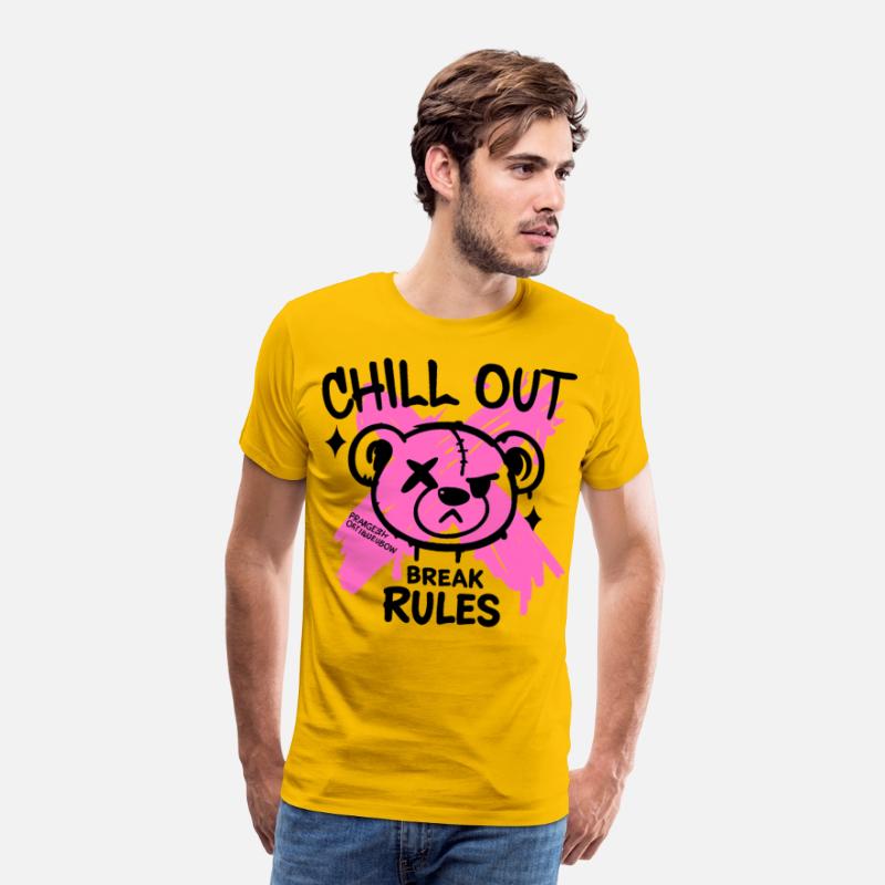 Pink Zombie bear Art for Alternative Fans