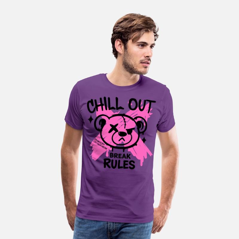 Pink Zombie bear Art for Alternative Fans
