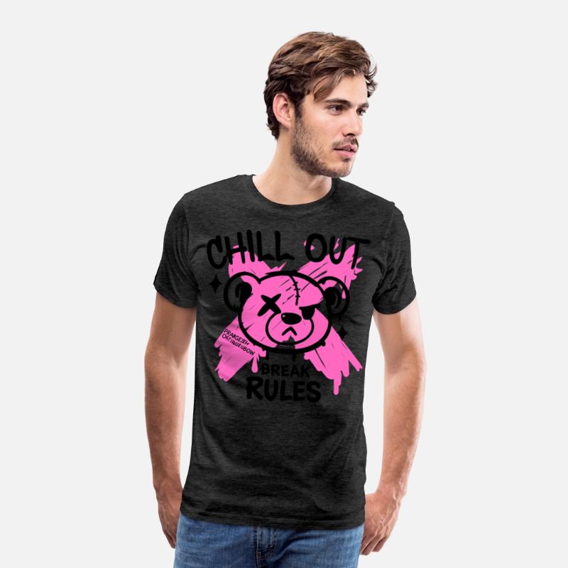 Pink Zombie bear Art for Alternative Fans