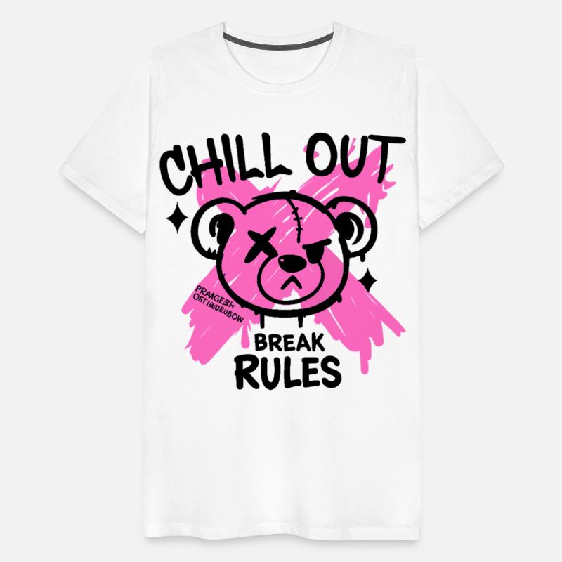 Pink Zombie bear Art for Alternative Fans