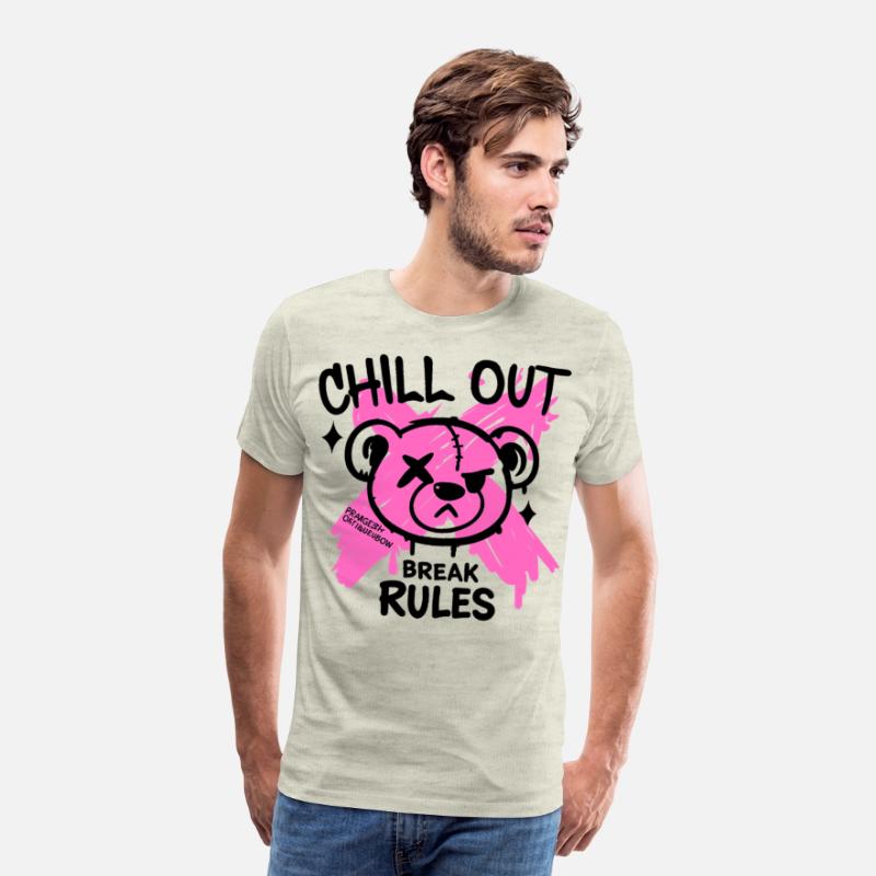 Pink Zombie bear Art for Alternative Fans
