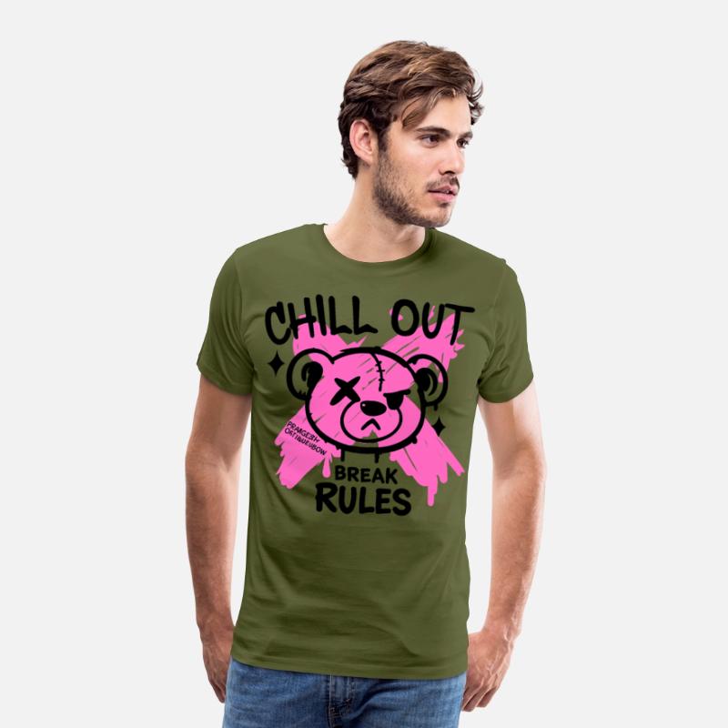 Pink Zombie bear Art for Alternative Fans