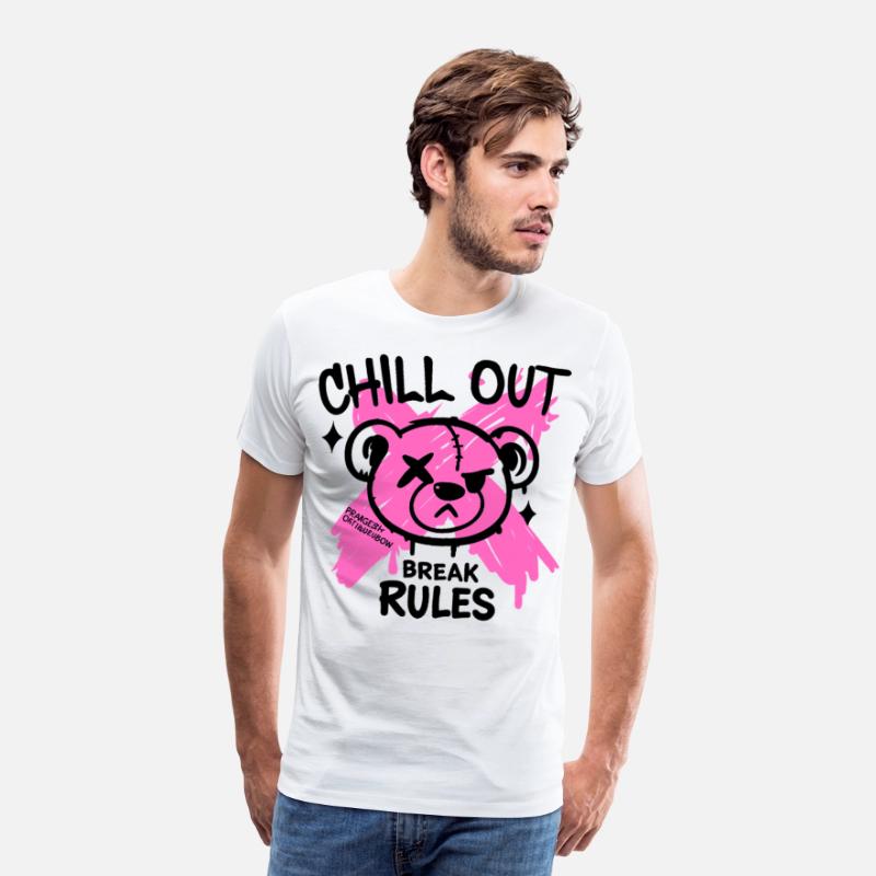 Pink Zombie bear Art for Alternative Fans