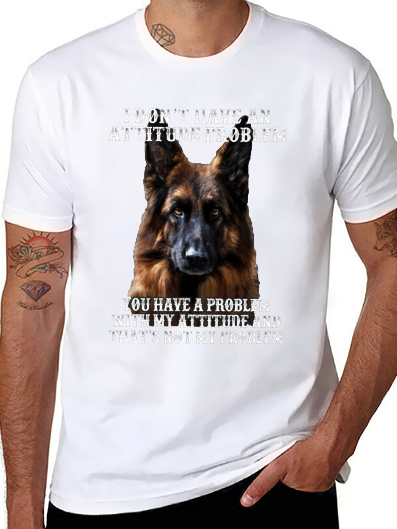 Dog Attitude Problem Graphic Tee