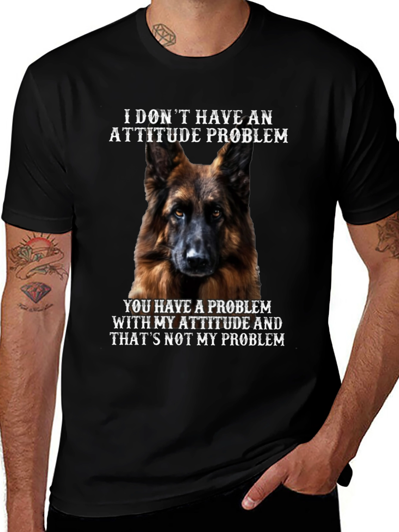 Dog Attitude Problem Graphic Tee