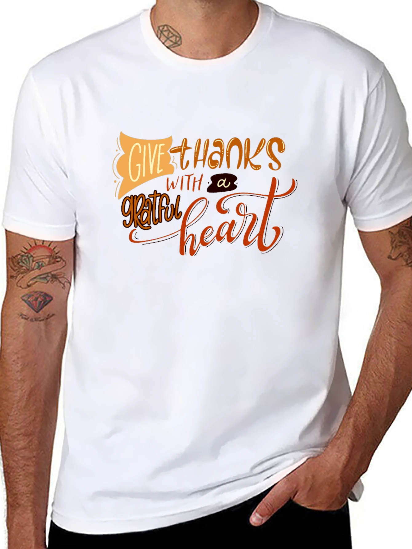 Thanksgiving Grateful Heart Graphic Tee