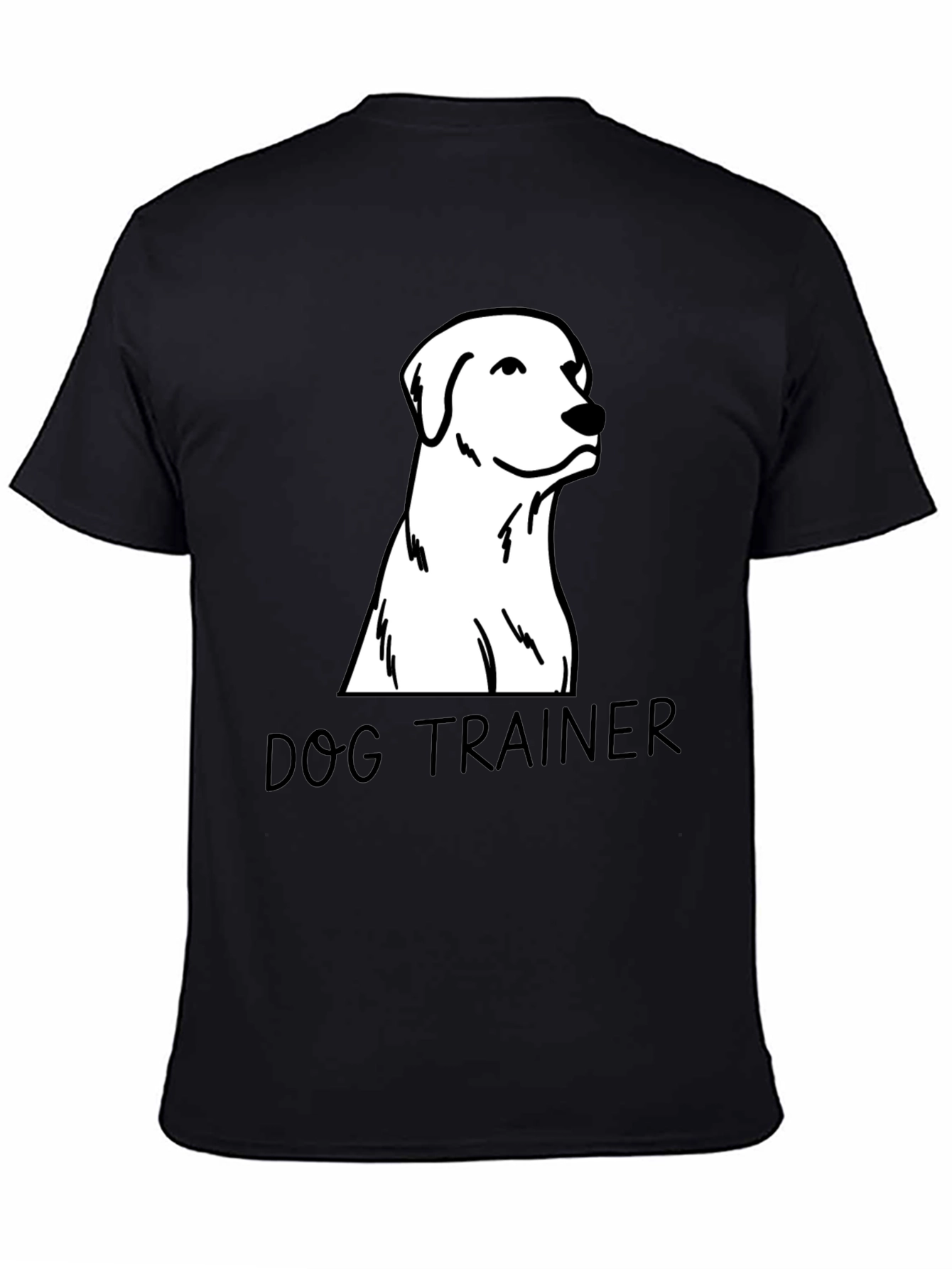 Dog Trainer T-Shirt - Black Canine Design
