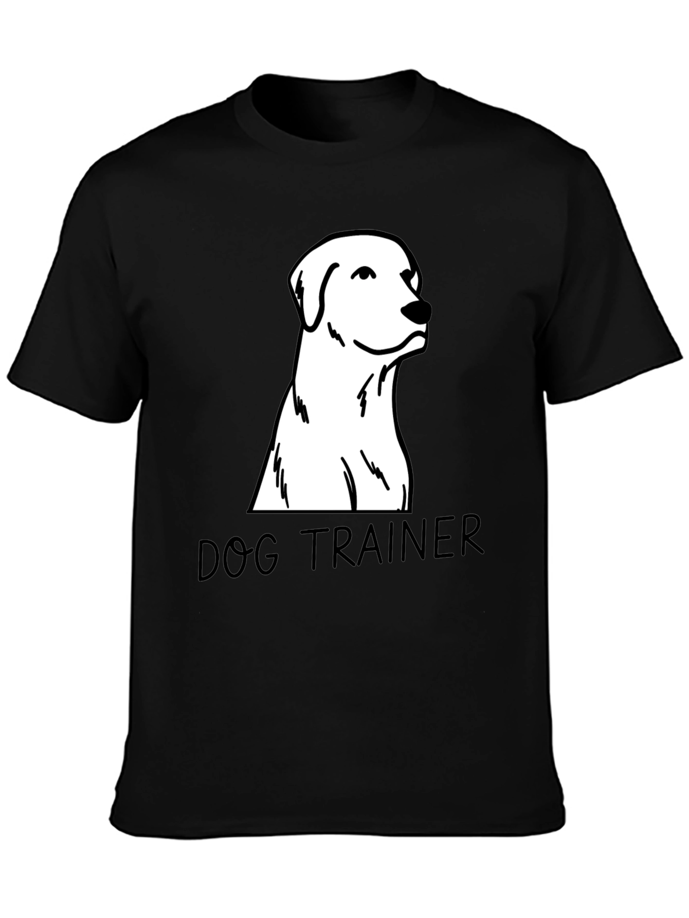 Dog Trainer T-Shirt - Black Canine Design