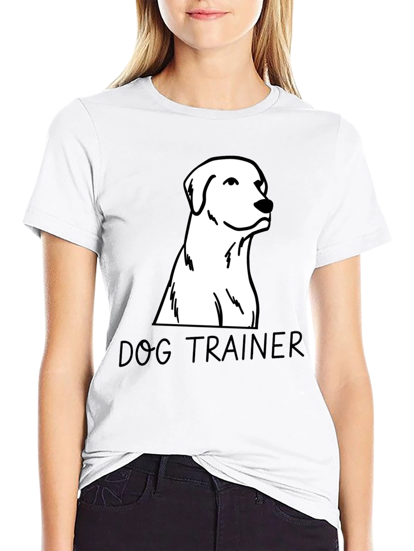Dog Trainer T-Shirt - Black Canine Design