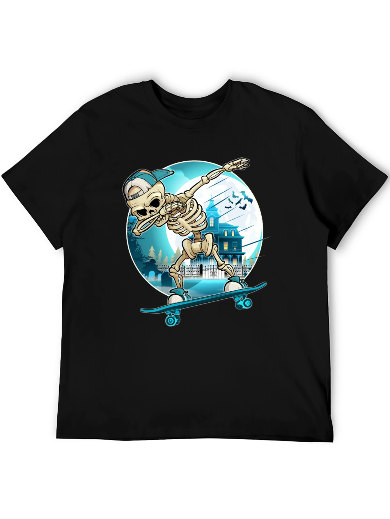 Skateboarding Skeleton Dab T-Shirt