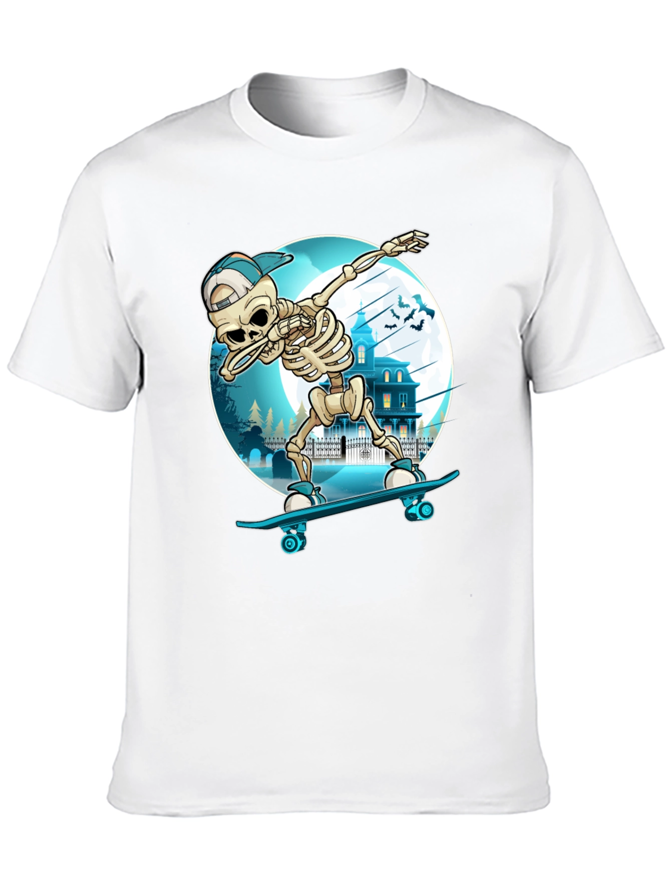 Skateboarding Skeleton Dab T-Shirt