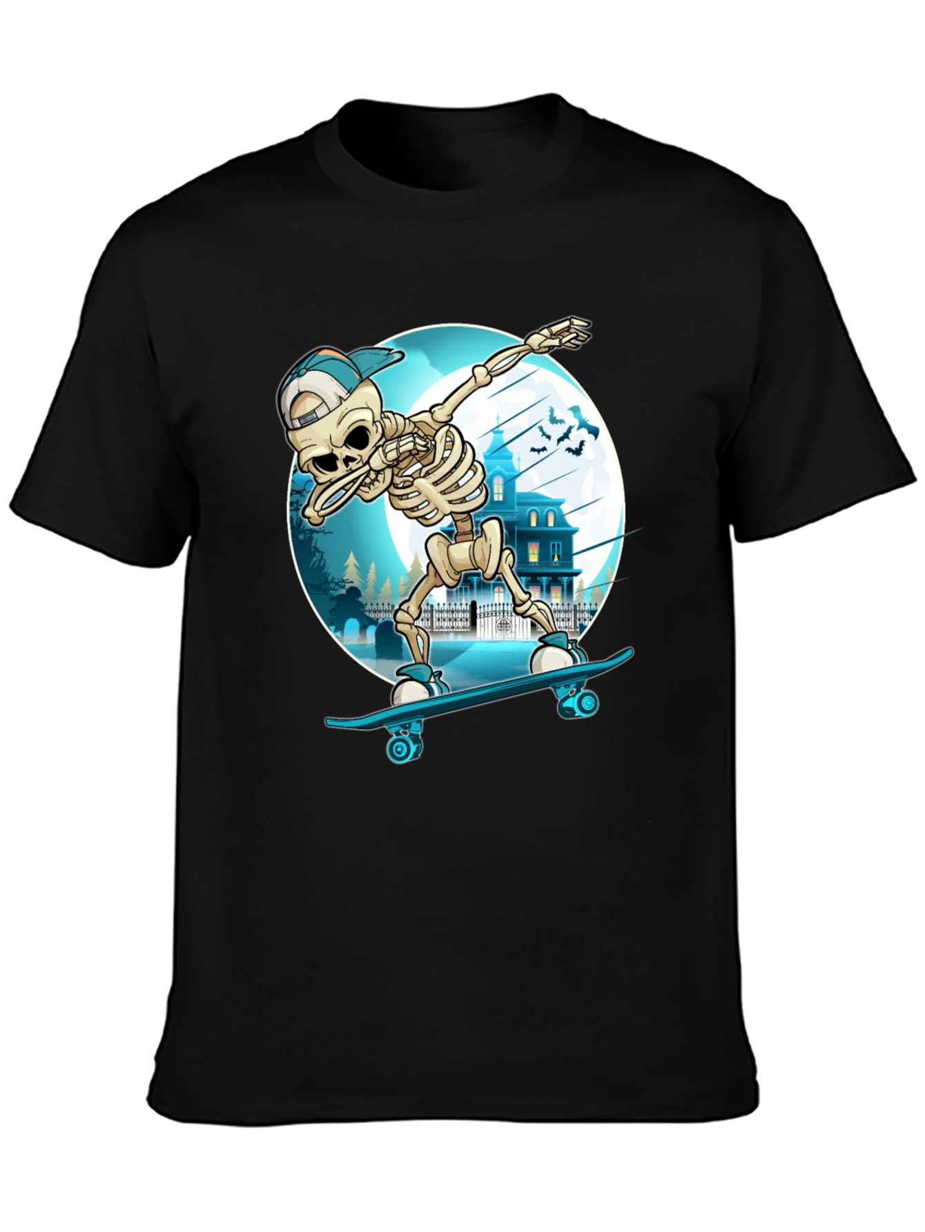 Skateboarding Skeleton Dab T-Shirt