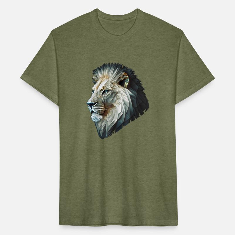 Polygon Animal Print White