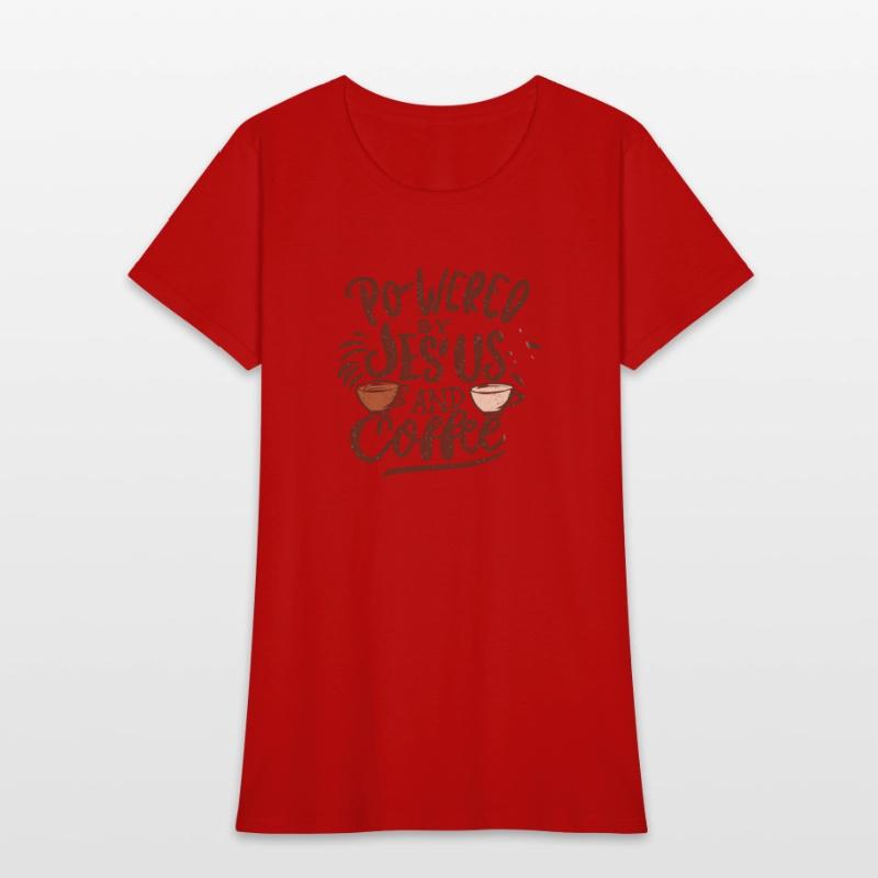 Powered By Jesus and Coffee -Christian Design