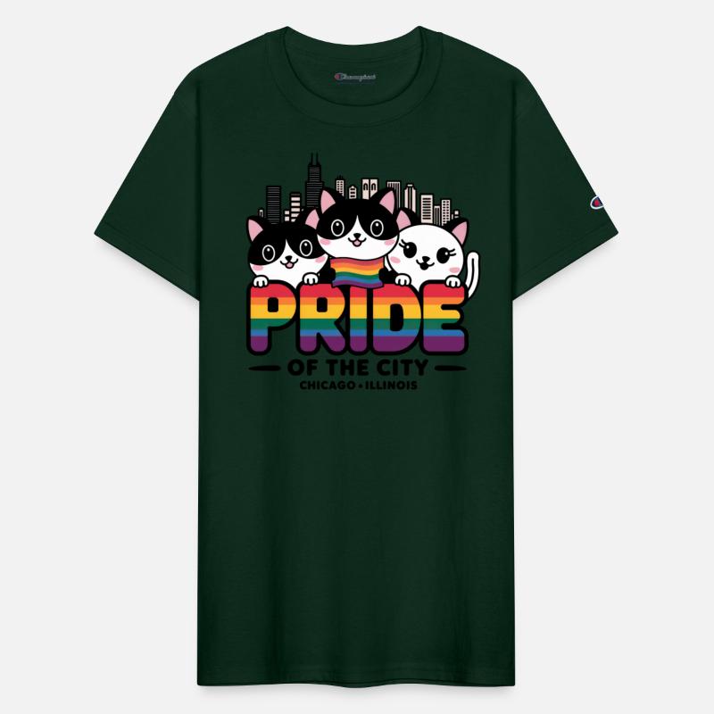 Pride of Chicago City Illinois USA Rainbow Flag