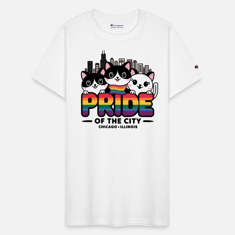 Pride of Chicago City Illinois USA Rainbow Flag