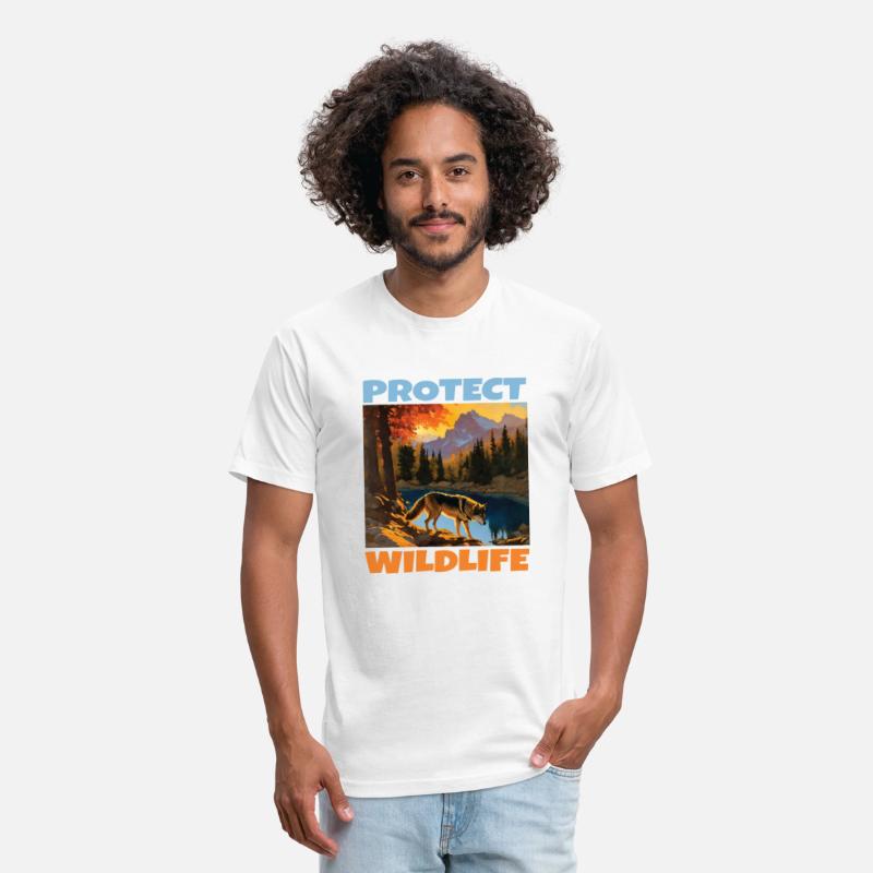 PROTECT WILDLIFE WOLF BLUE