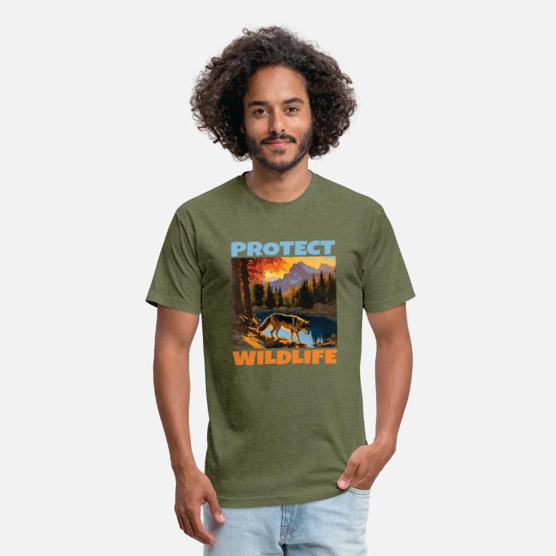 PROTECT WILDLIFE WOLF BLUE