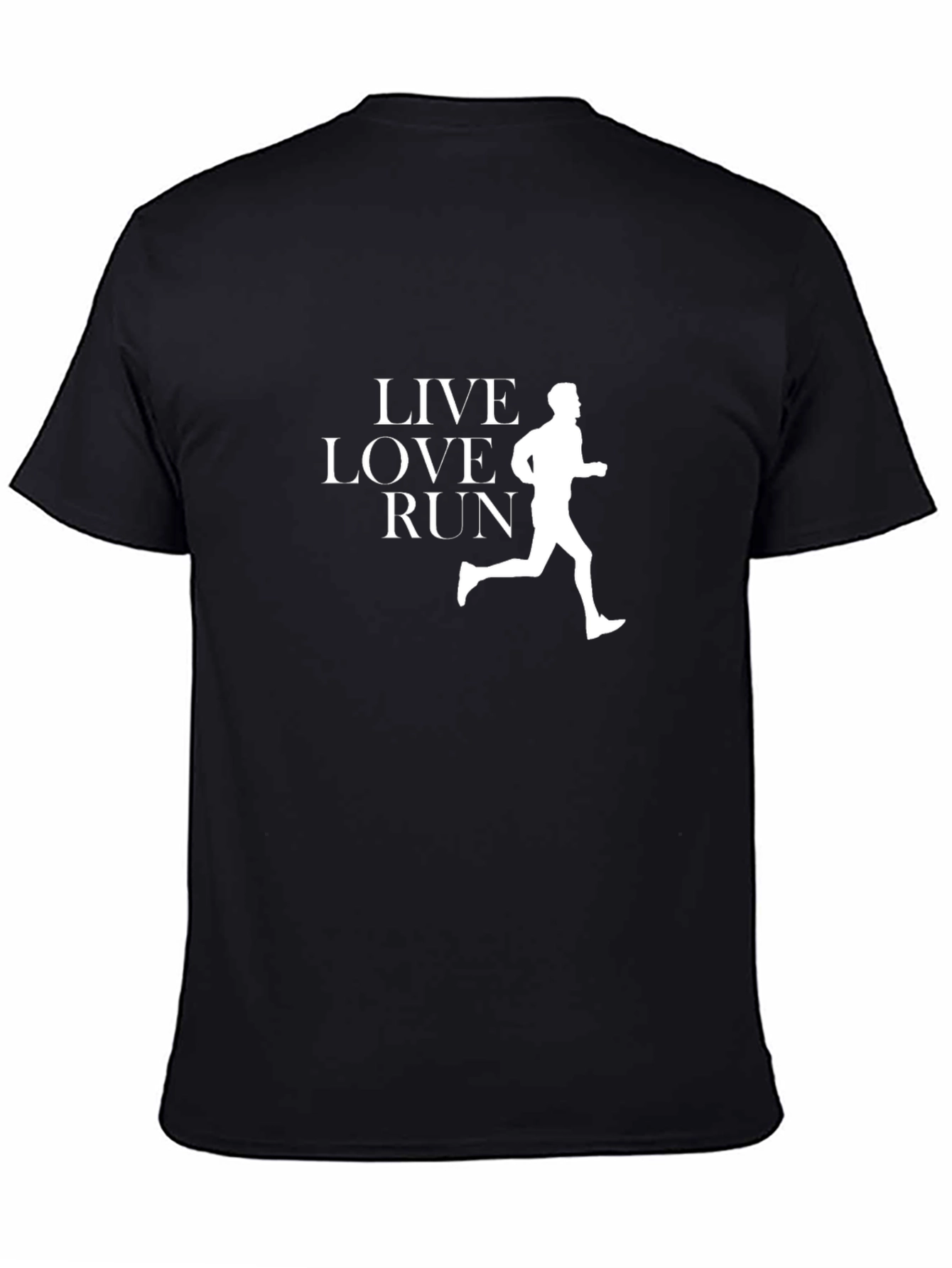 Live Love Run Black Graphic Tee