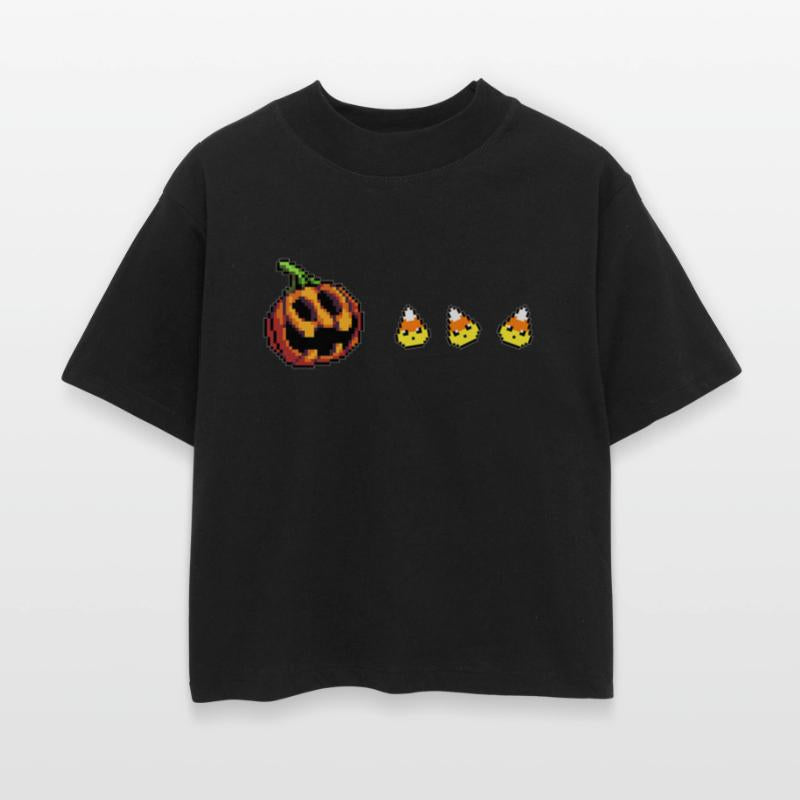 Pumpkin Lantern Eating Candy Halloween