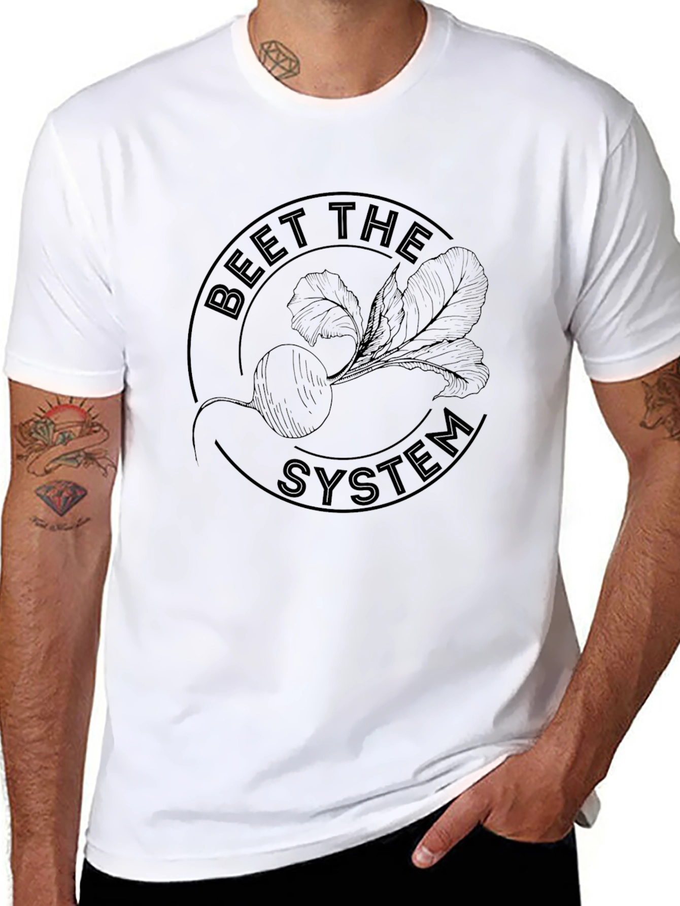 Beet The System Graphic Tee