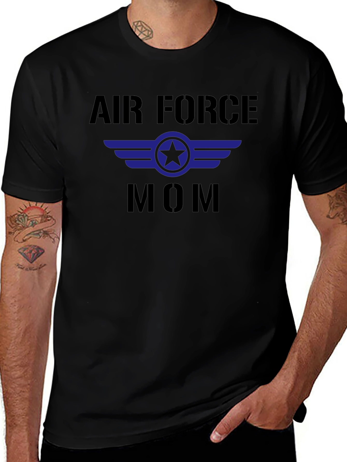 Air Force Mom Graphic Tee - Military Pride