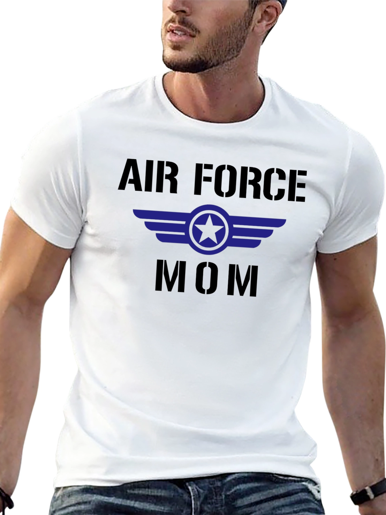 Air Force Mom Graphic Tee - Military Pride