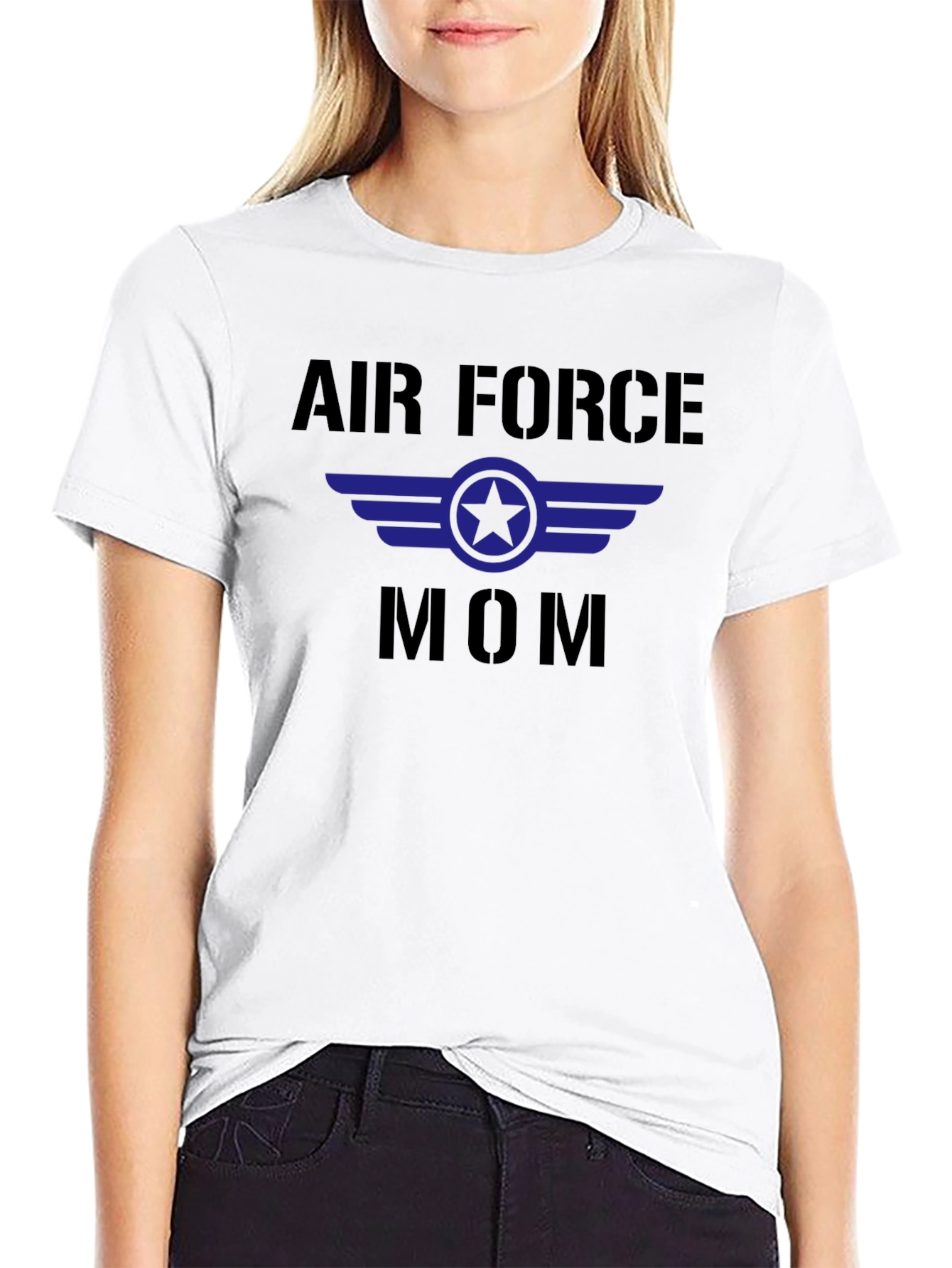 Air Force Mom Graphic Tee - Military Pride