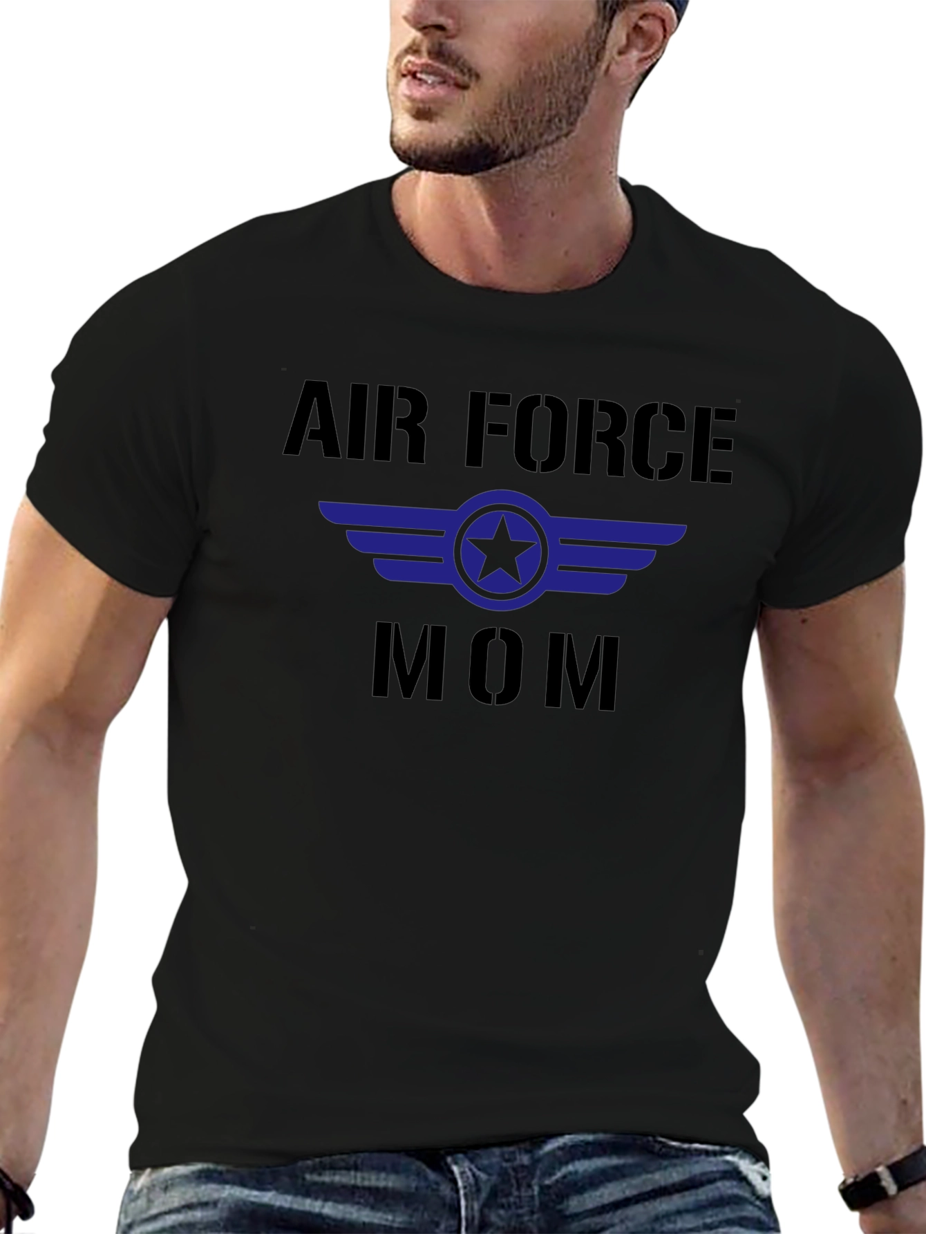 Air Force Mom Graphic Tee - Military Pride