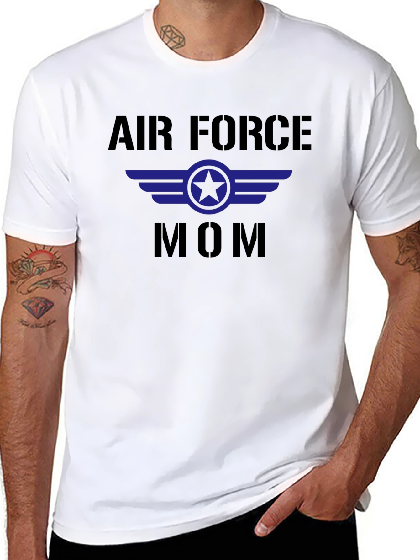Air Force Mom Graphic Tee - Military Pride