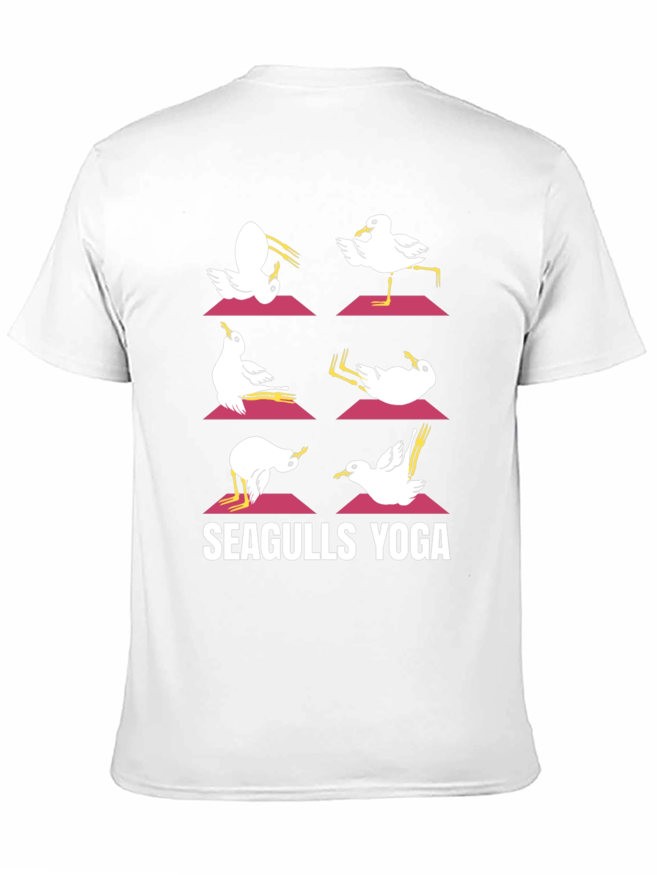 Seagulls Yoga Black Graphic Tee
