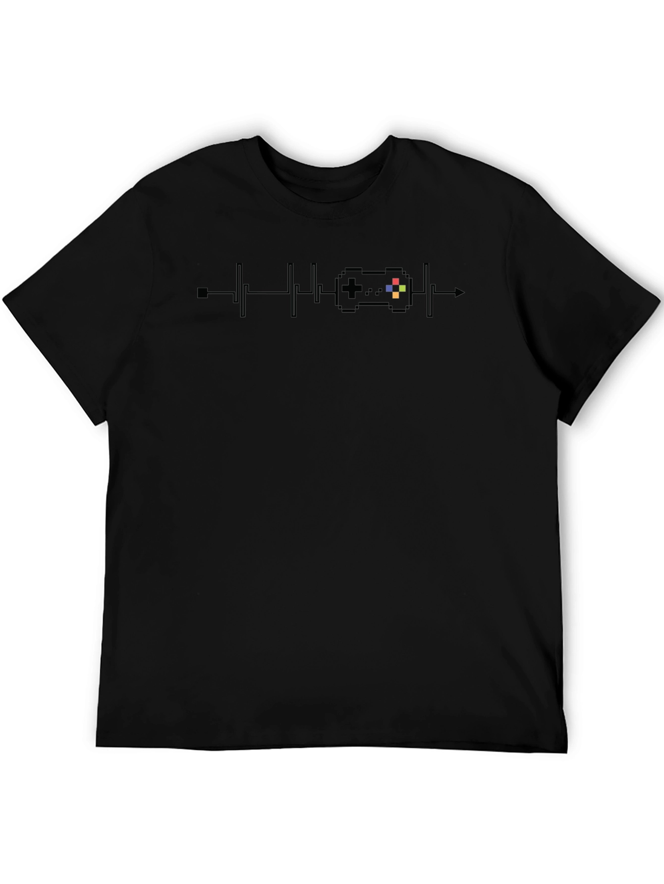 Gamer Heartbeat T-Shirt - Pixel Controller Design
