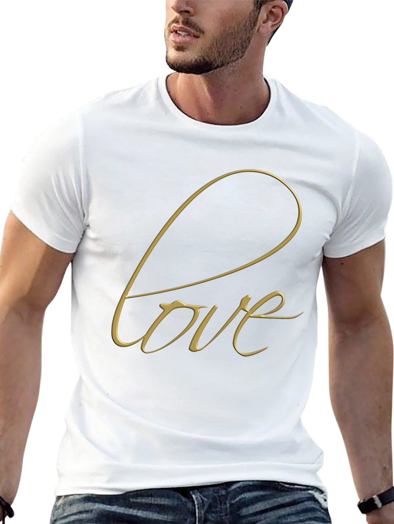 Love Script Black T-Shirt