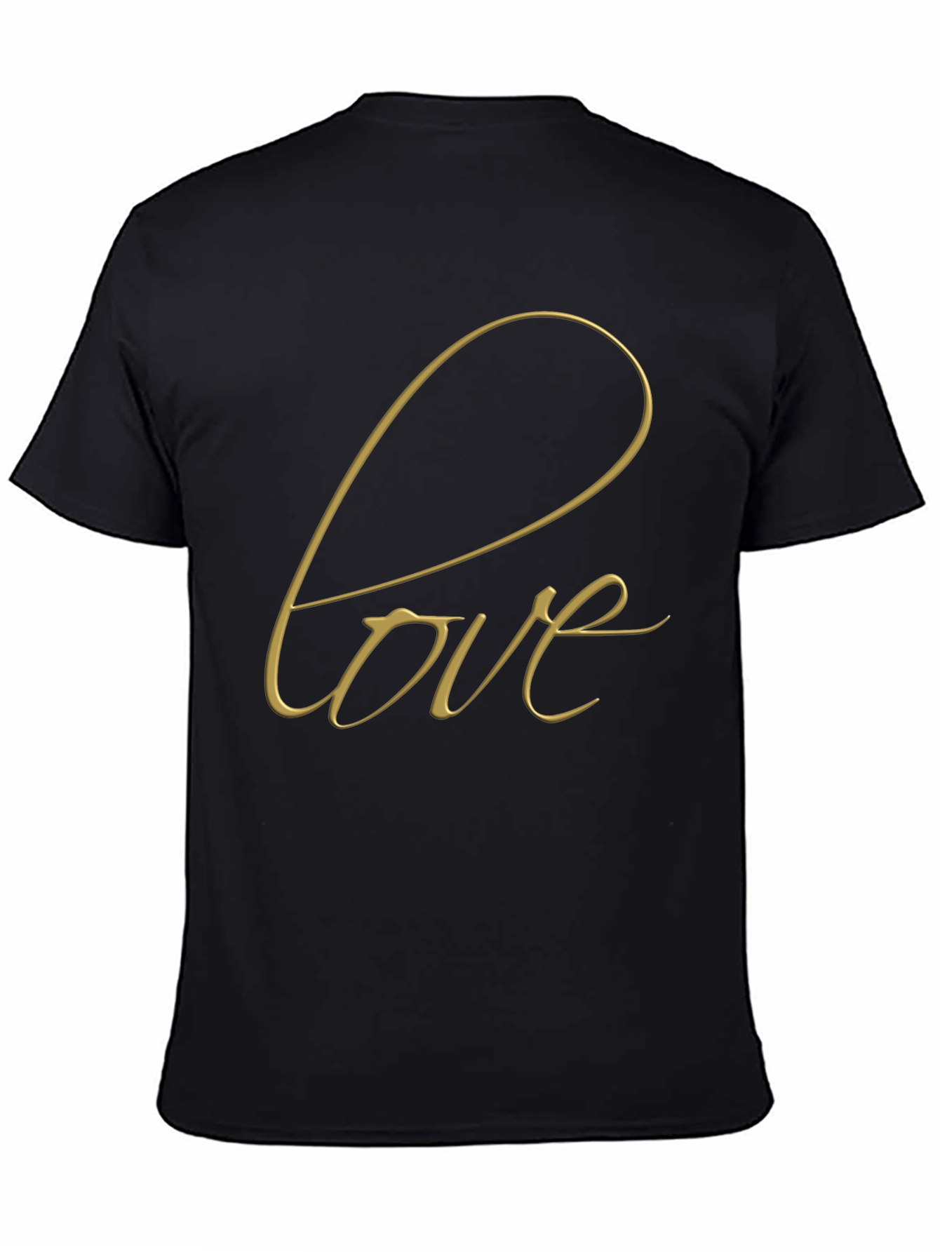 Love Script Black T-Shirt
