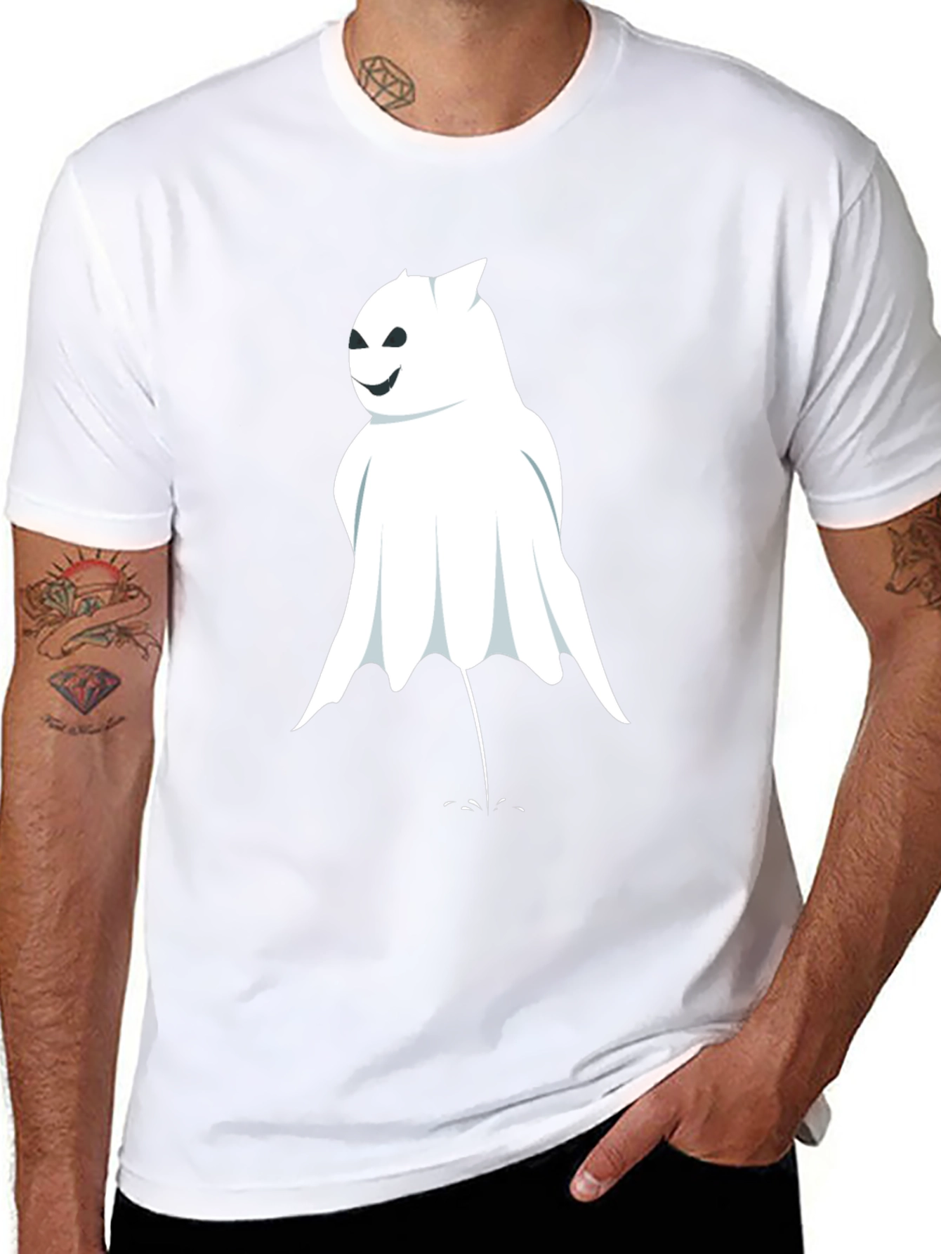 Ghostly Fun Black T-Shirt