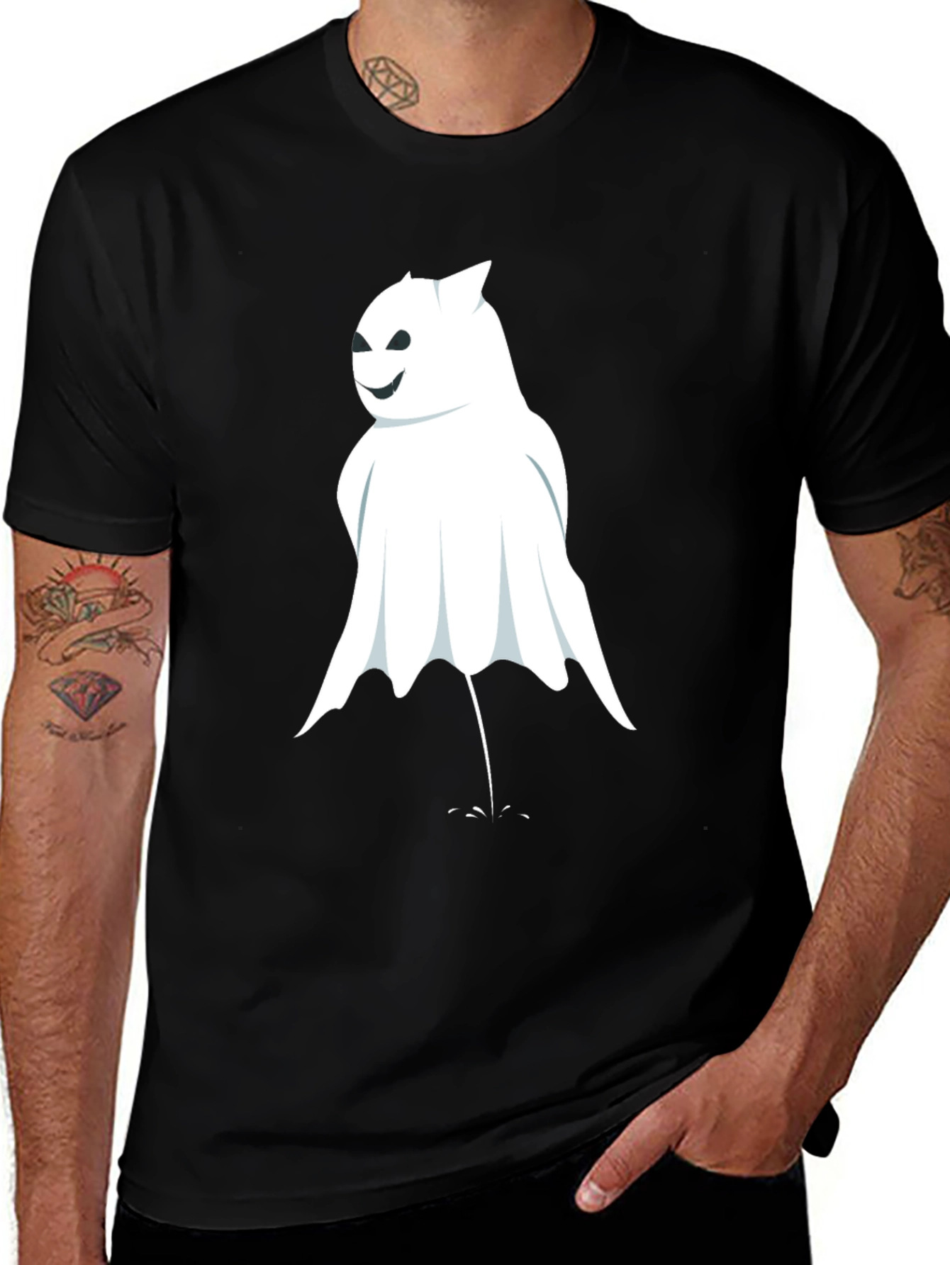 Ghostly Fun Black T-Shirt