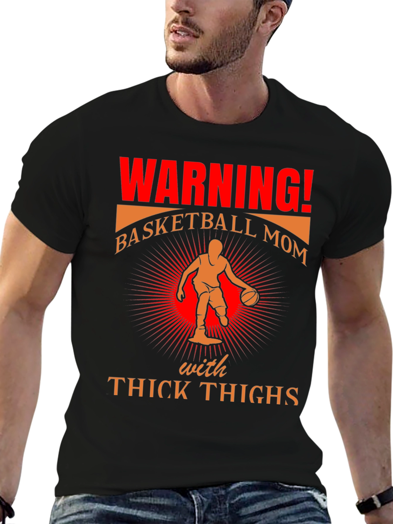 Warning Basketball Mom Graphic Tee