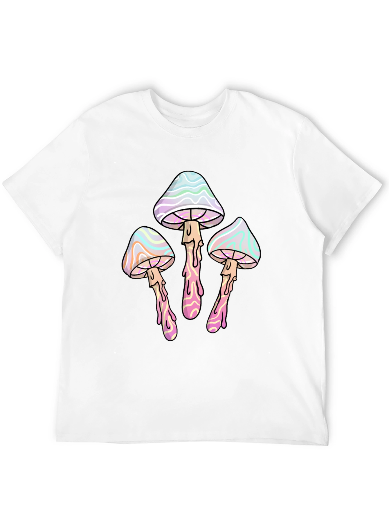 Psychedelic Mushroom T-Shirt - Black Graphic Tee
