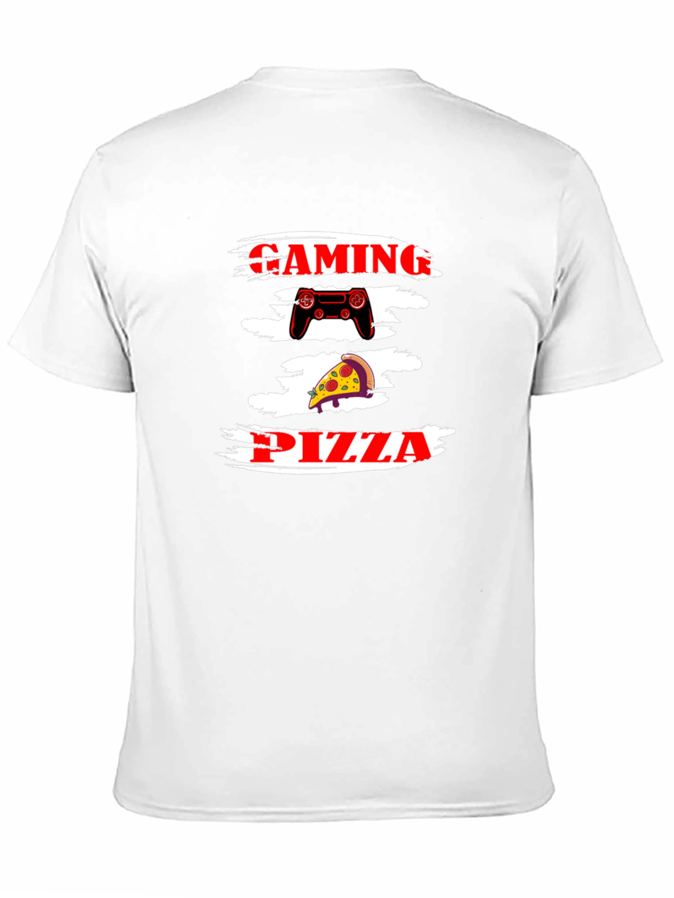 Gaming Pizza Graphic Tee - Black