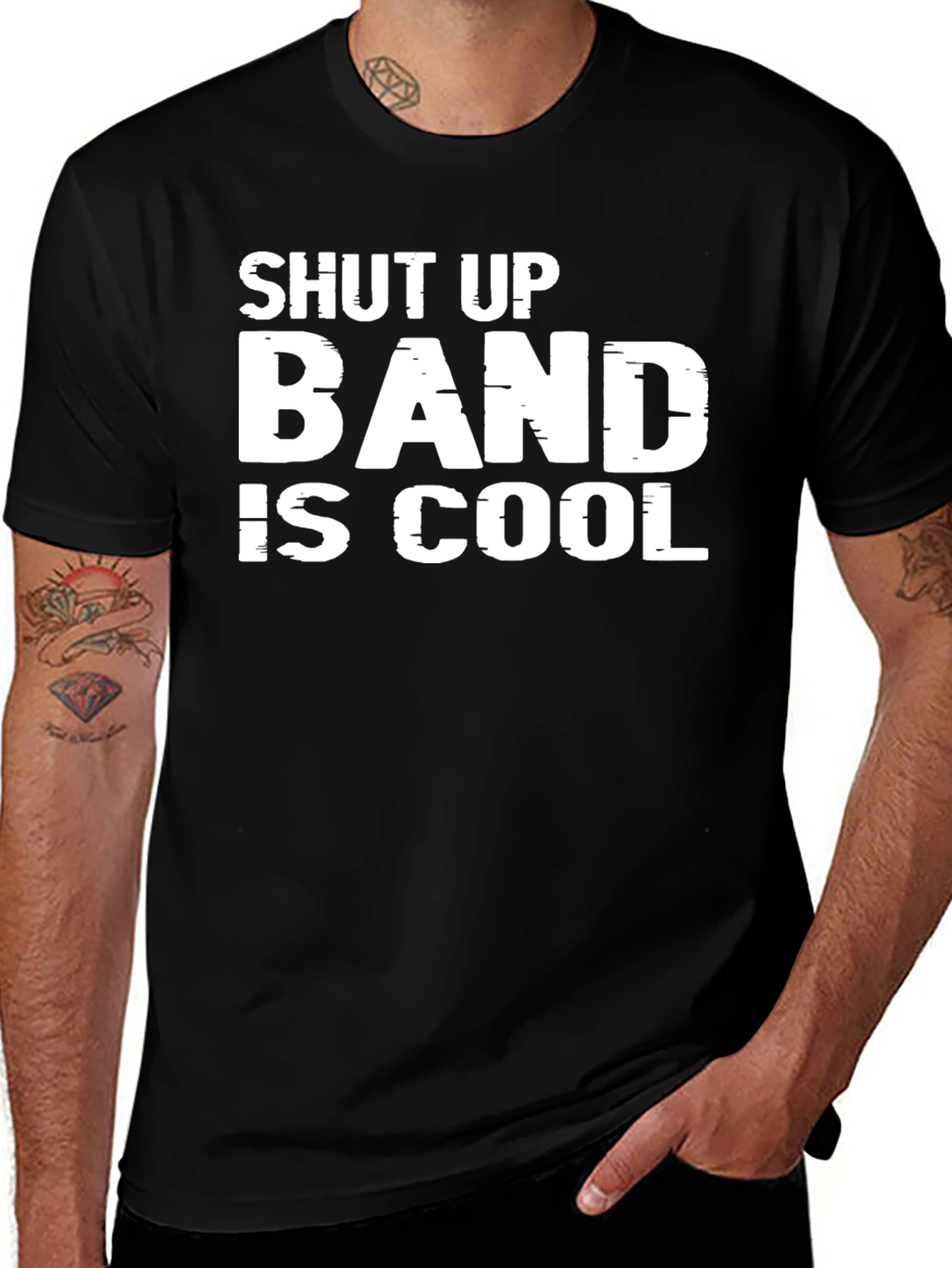 Shut Up Band Is Cool Graphic Tee