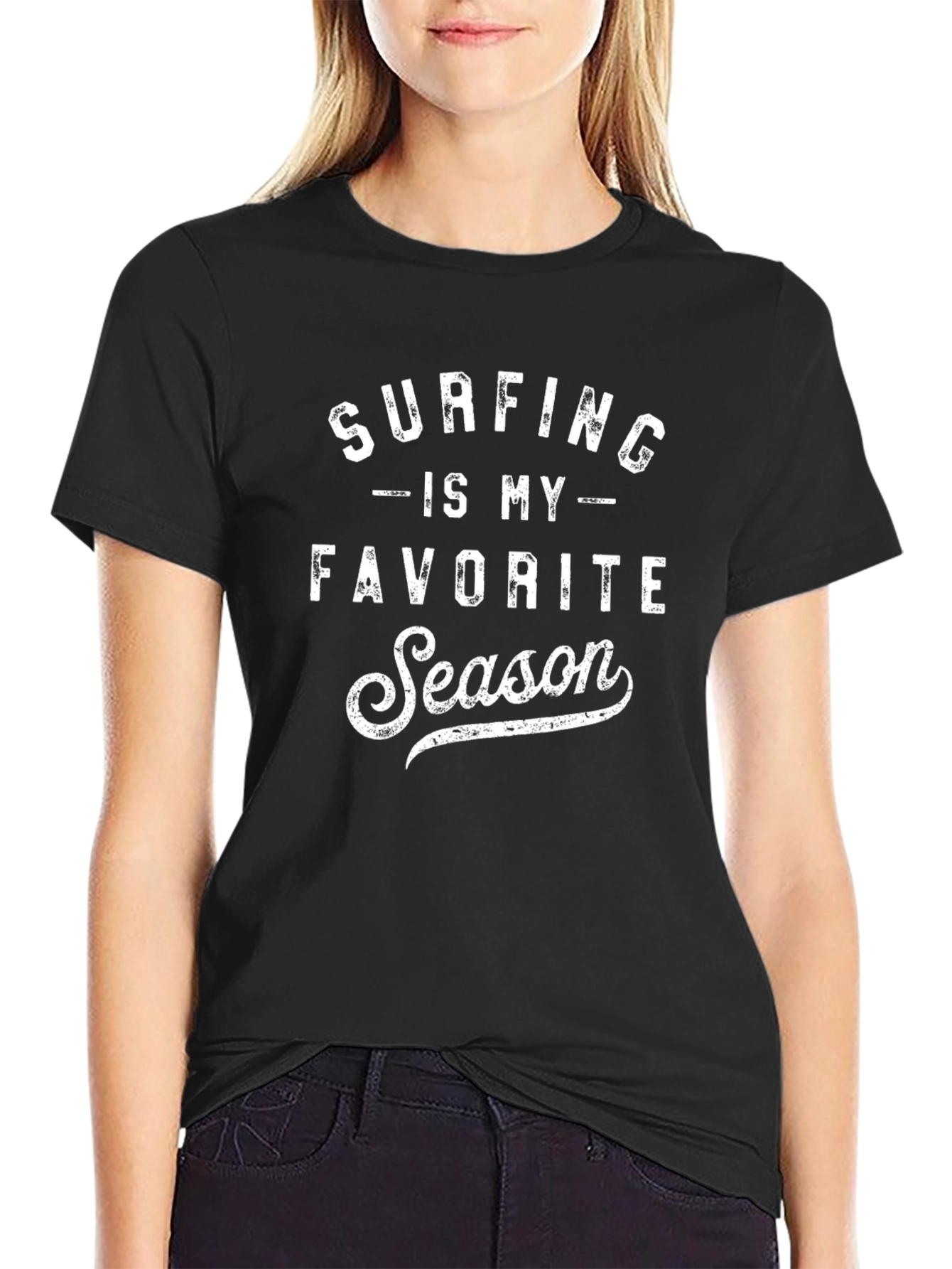 Surfing Is My Favorite Season Graphic Tee