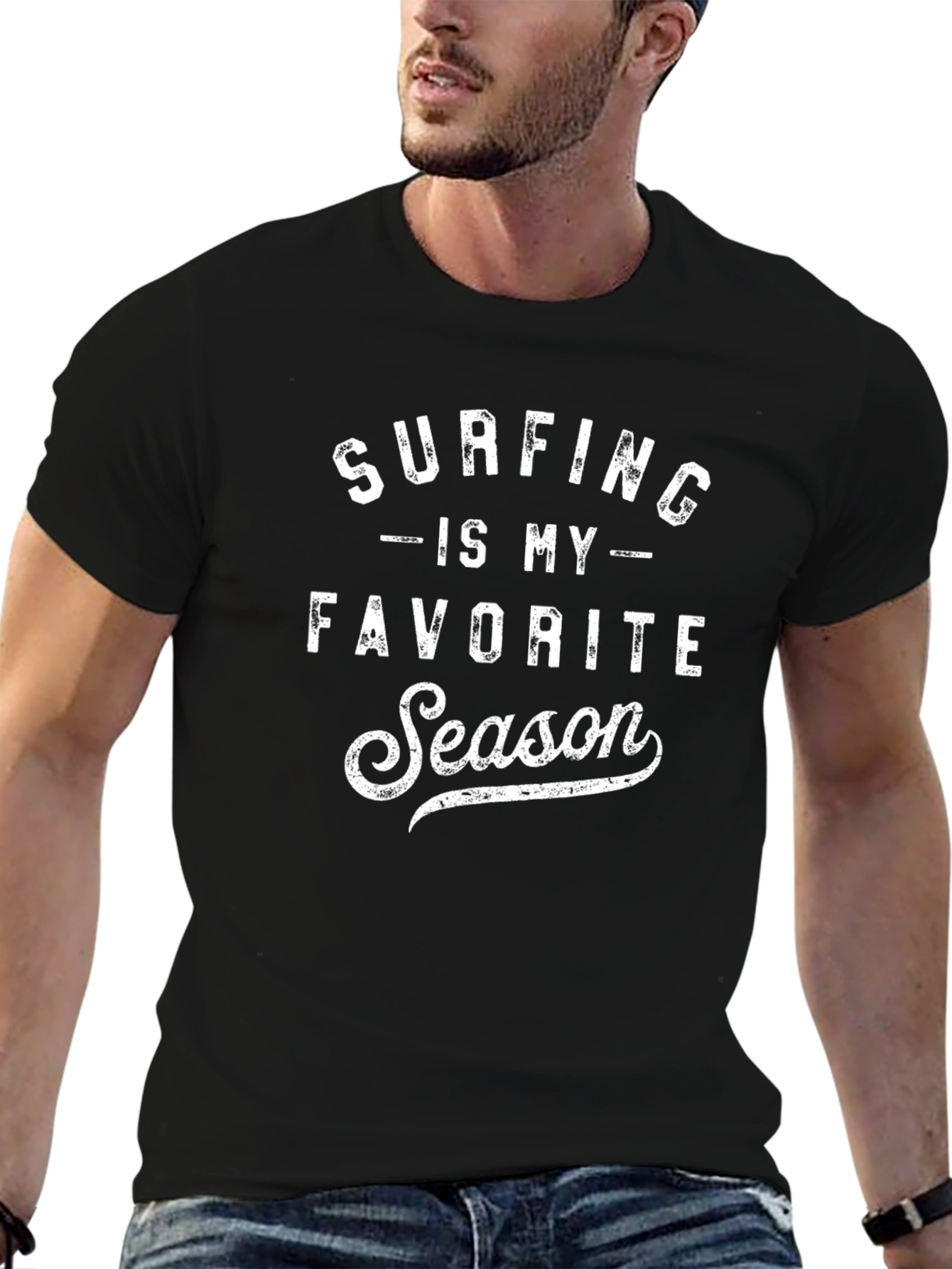 Surfing Is My Favorite Season Graphic Tee