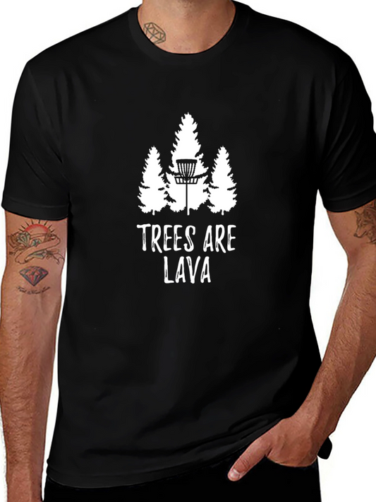 Trees Are Lava Graphic T-Shirt - Disc Golf Humor