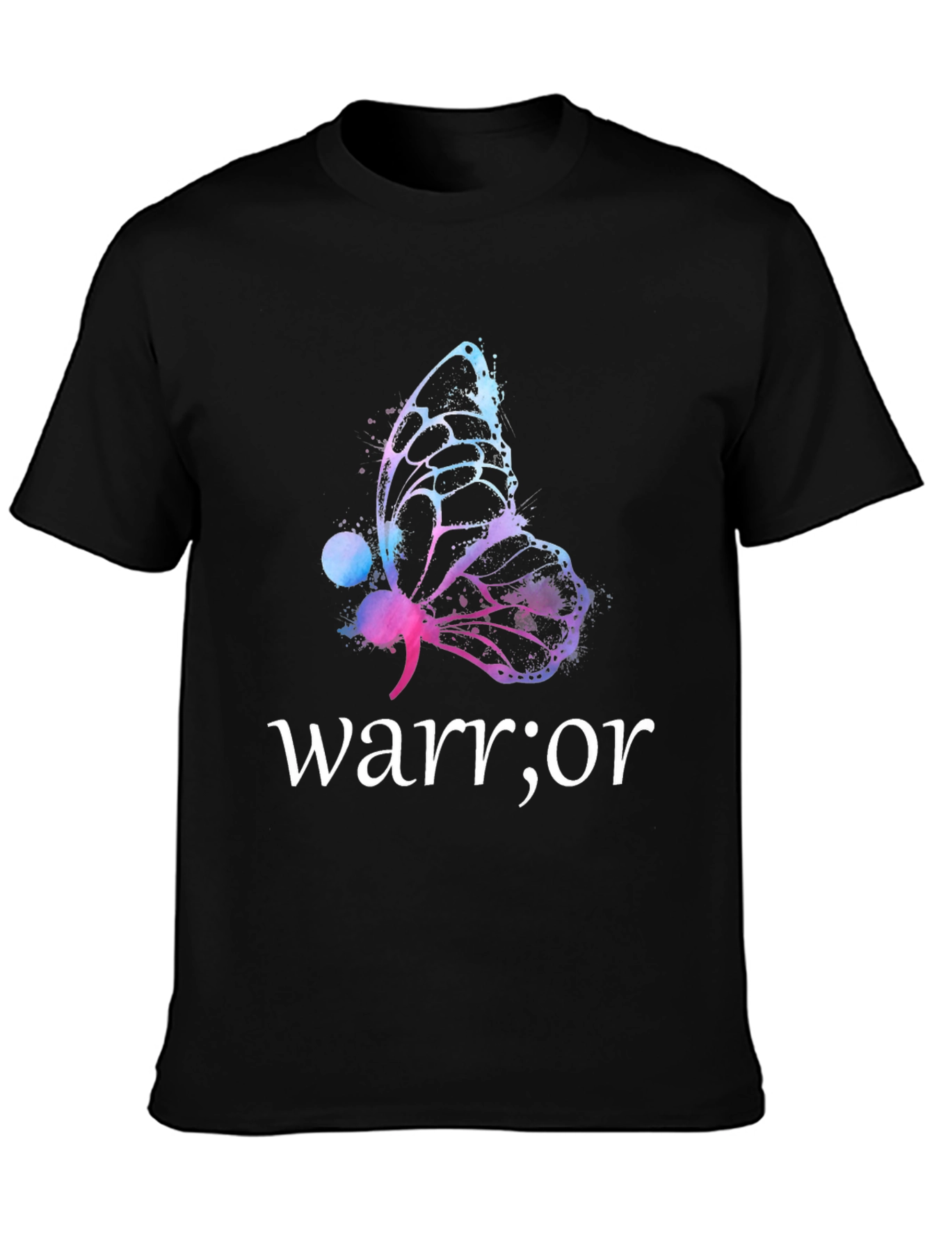 Warrior Butterfly Graphic T-Shirt - Motivational Tee