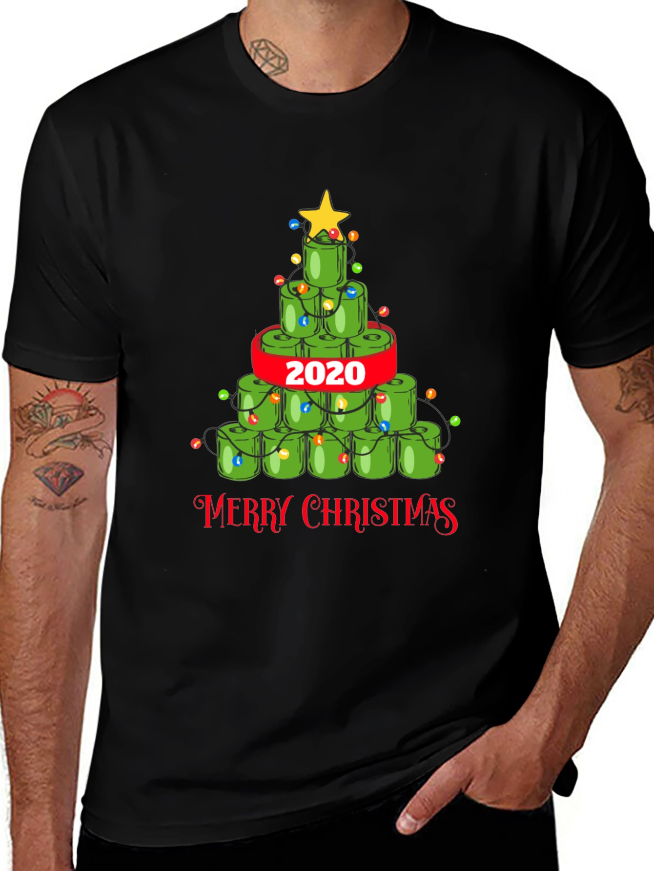 Toilet Paper Christmas Tree T-Shirt 2020