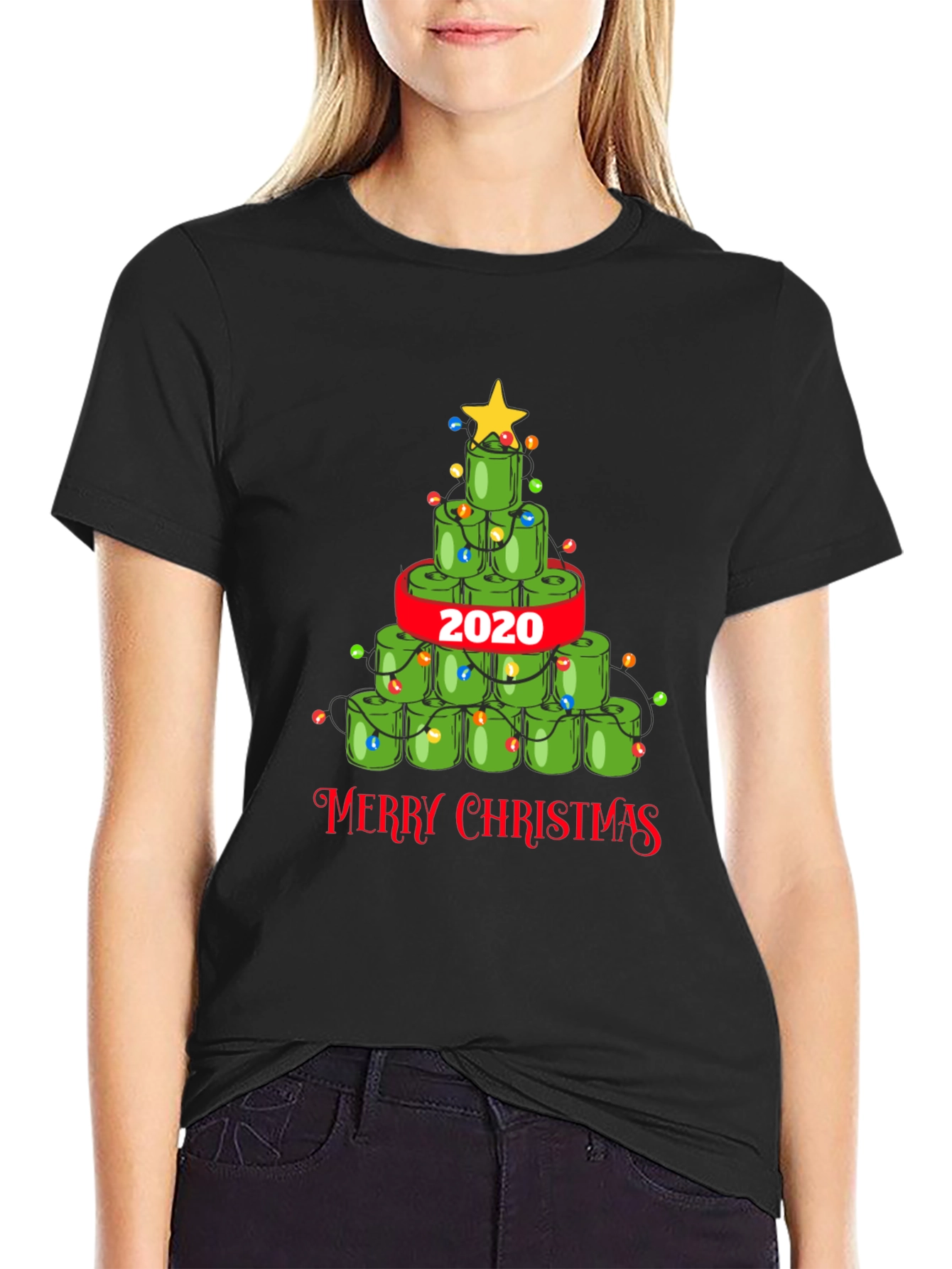 Toilet Paper Christmas Tree T-Shirt 2020